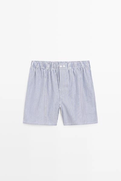 Плавки-боксеры в полоску из 100% хлопка massimo dutti