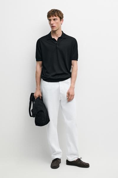 Zara Вязаная поло из смеси шерсти