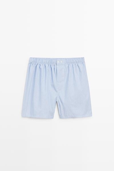 Zara Трусы-боксеры в полоску из 100% хлопка