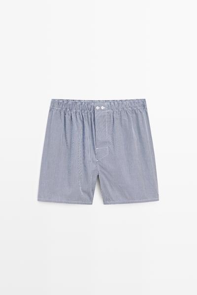 Zara Боксеры из 100% хлопка с микроклеткой