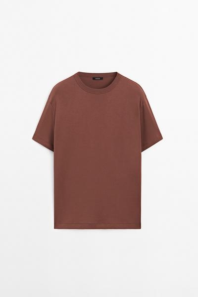 Zara Футболка с короткими рукавами из 100% хлопка