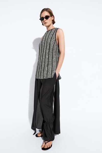 Zara Топ из трикотажа с хлопковым смешением