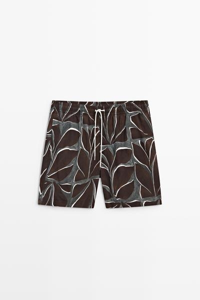 Zara Плавки с тропическим принтом MASSIMO DUTTI