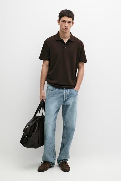 Zara Поло из 100% хлопка PIQUé