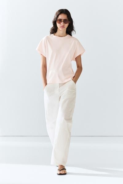 Zara Футболка из 100 % хлопка с короткими рукавами