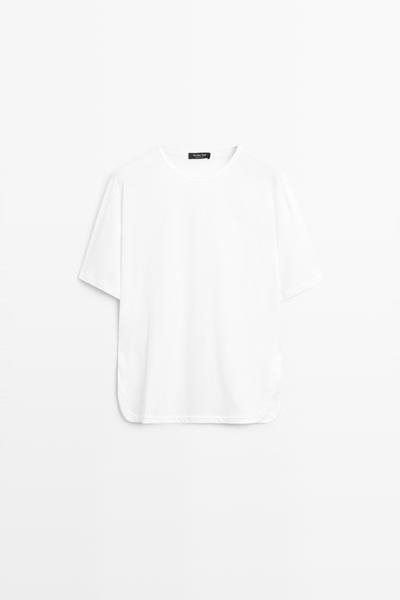 Zara Плавящаяся футболка из 100% хлопка