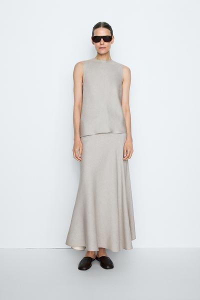 Zara Юбка-трусцой из льняной смеси STUDIO