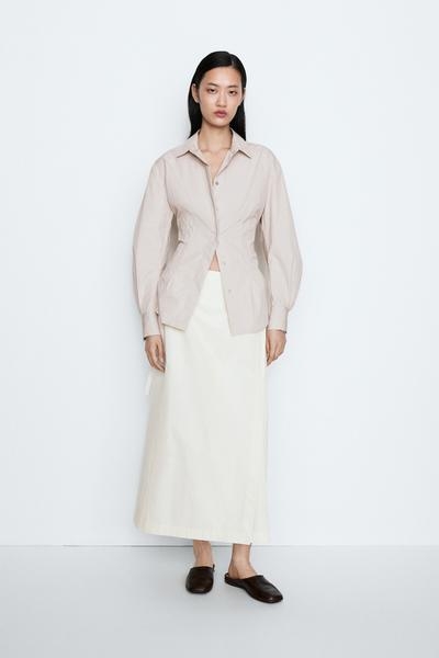 Zara Рубашка с деталями швов - STUDIO