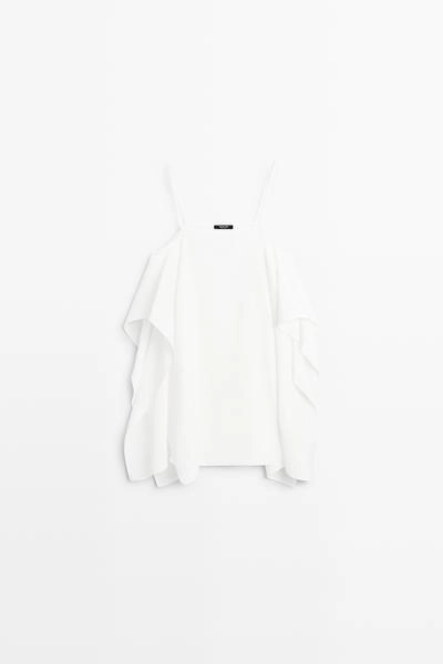 Топ на тонких бретелях massimo dutti