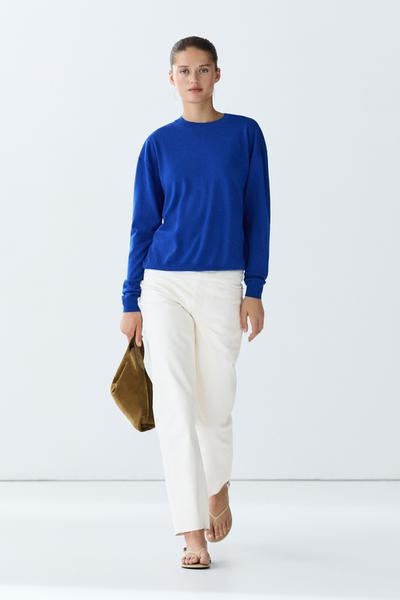 Zara Тонкий свитер из шерстяной смеси