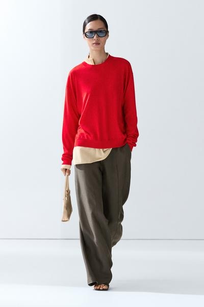 Zara Тонкий свитер из шерстяной смеси
