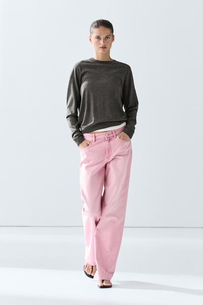 Zara Тонкий свитер из шерстяной смеси
