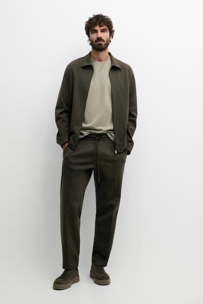 Zara Брюки джоггеры из хлопкового микса