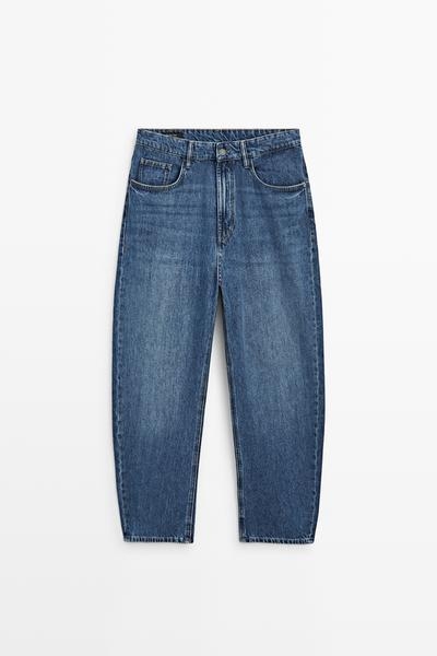Zara Джинсы BARREL FIT купить с доставкой.