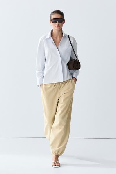 Zara Рубашка из 100% хлопка с деталями кармана купить с доставкой.