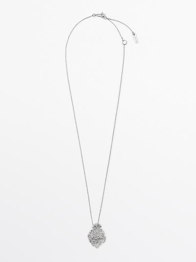 Zara Мини-ожерелье с подвеской из кружевного элемента купить с доставкой.