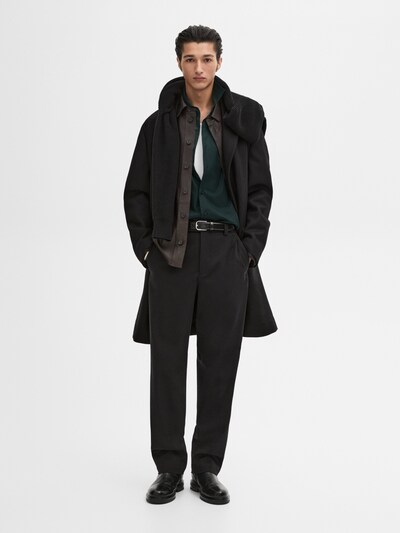 Zara Брюки из саржи прямого кроя с хлопком