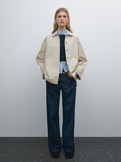 Zara Тренч-пальто с рукавами реглан из хлопчатобумажной смеси