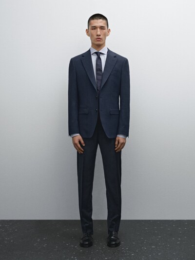 Zara Блейзер для костюма из смеси шерсти