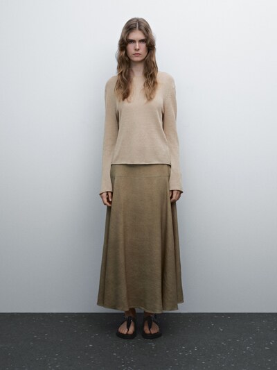 Zara Свитер ажурной вязки из хлопчатобумажной смеси