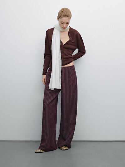 Zara Легкий кардиган из вязаного льна 100%