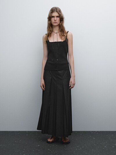 Zara Облегающий корсетный топ