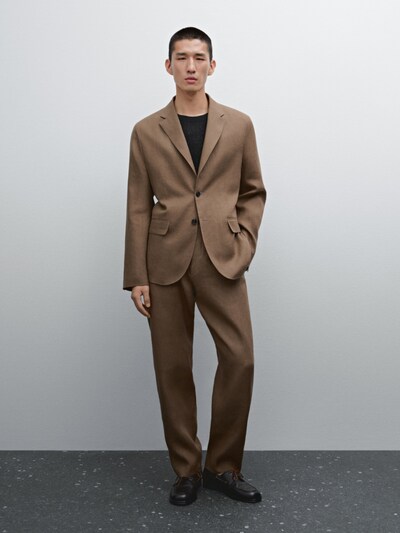 Zara Брюки для костюма из 100% льна