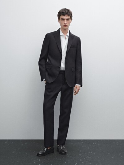 Zara Брюки для костюма из 100% льна