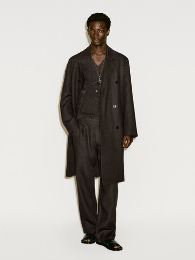 Zara Тренч-пальто из льняной смеси - лимитированная серия купить с доставкой.