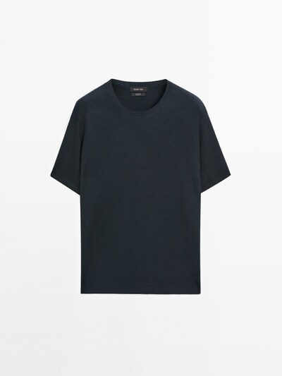 Zara Вязаный джемпер с коротким рукавом из 100% хлопка