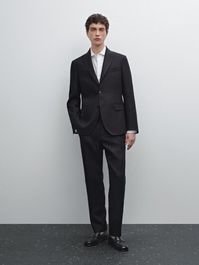 Zara Пиджак для костюма из 100% льна