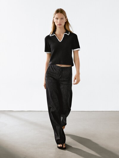 Zara Поло рубашка с коротким рукавом из 100% хлопка