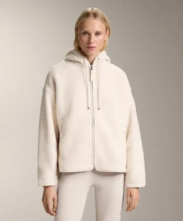 Полушубковая куртка с капюшоном из искусственного меха- Заказать в России