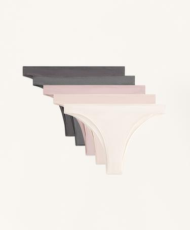 Zara 5 трусов бразильяно из смесового хлопка