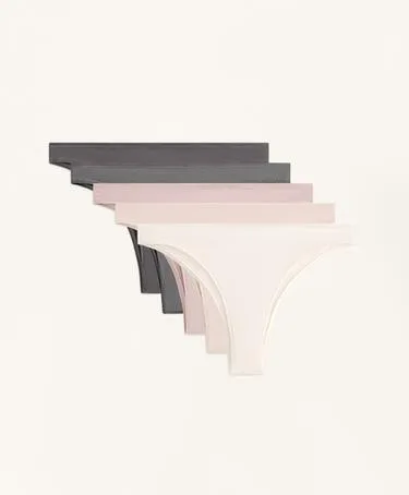 5 трусов бразильяно из смесового хлопка