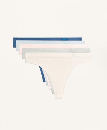 Zara PACK DE 5 CUECAS TANGA SEAMLESS SOFT TOUCH