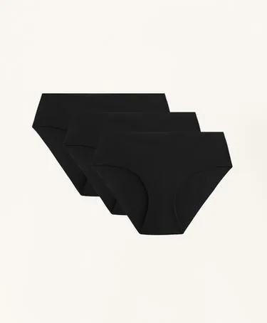 3 незаметных под одеждой классических трусов из смесового полиамида
