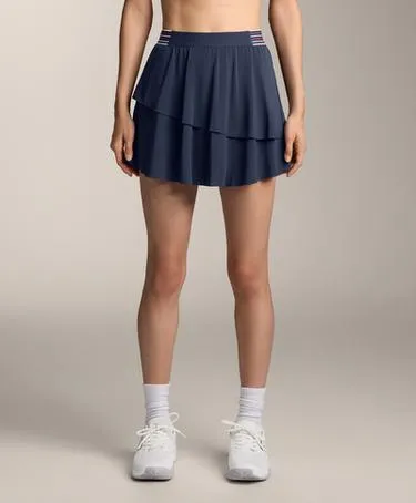 Короткая юбка с воланами и резинкой- Заказать в России