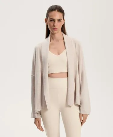 Вязаный кардиган с воротником с лацканами- Заказать в России