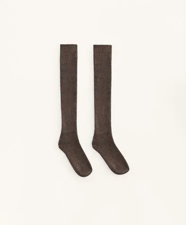 Гольфы с 18% кашемира и 13% шерсти