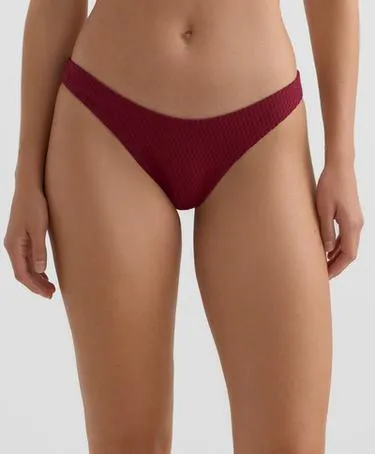 Бразильские трусики купальника с мини-клетчатым жаккардом и вырезом U- Заказать в России