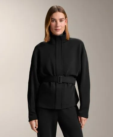 Длинное пальто с поясом из мягкой модальной ткани- Заказать в России