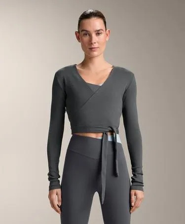 Футболка с обманчивым завязывающимся эффектом из смесового хлопка ASPHALT- Заказать в России