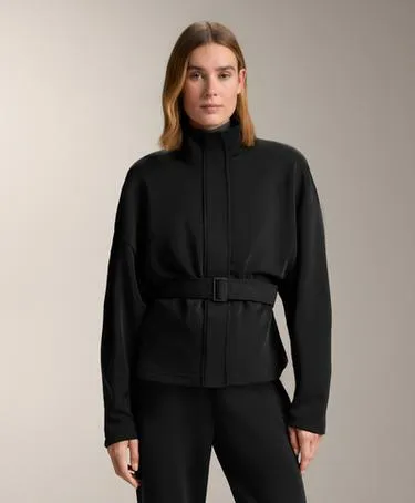 Пальто с поясом из мягкого модала- Заказать в России