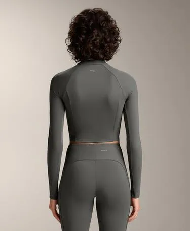 Топ с длинным рукавом и ребристыми вставками COMFORTLUX- Заказать в России