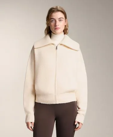 Вязаная куртка с высоким воротником- Заказать в России