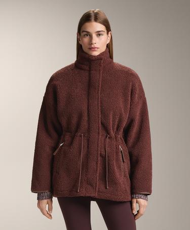 Zara Куртка из искусственного меха с регулируемой талией