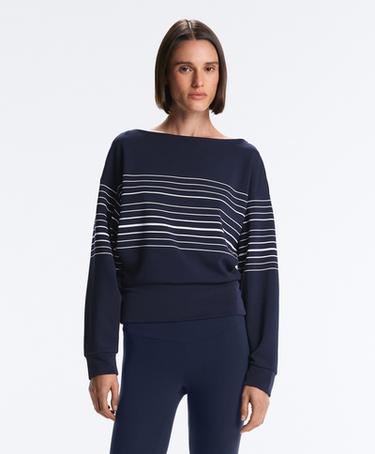 Zara Полосатая толстовка-тельняшка из мягкого модала