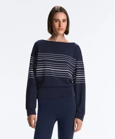 Полосатая толстовка-тельняшка из мягкого модала- Заказать в России