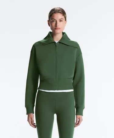 Куртка из смесового хлопка с высоким воротником- Заказать в России